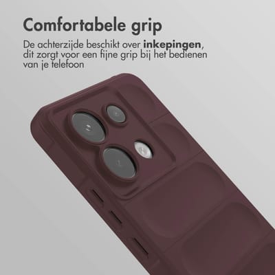 imoshion Hoesje - Geschikt voor Xiaomi Poco X6 Pro - EasyGrip Backcover - Aubergine