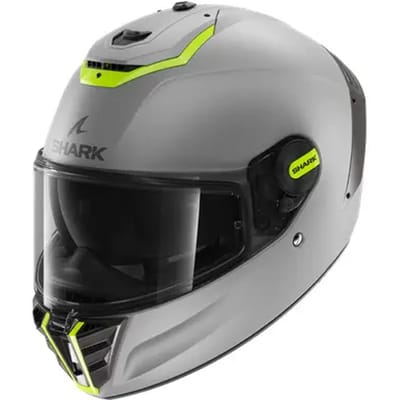 SHARK SPARTAN RS BLANK Mat SP Motorhelm Integraalhelm Zilver Geel Silver - Maat L