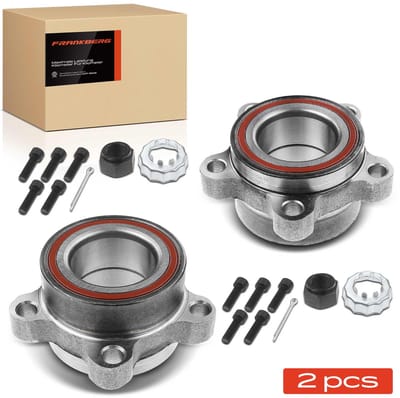 Frankberg 2x Wielnaaf Set Achter voor Citroën C8 Fiat