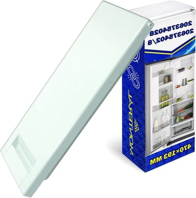 Vriezer deur - Vrieskast paneel - Apparaat reparatie - Originele code compatibel - 470 x 193 mm - Wit