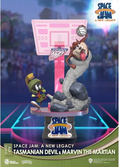 Beast Kingdom Toys Space Jam Beeld/figuur D-Stage PVC Diorama Tasmanian Devil & Marvin The Martian Standard Ver. 15 cm Multicolours