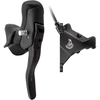 Campagnolo Super Record Hydraulic Eps 160 Mm Linker Remhendel Met Schakelaar Zwart 2s