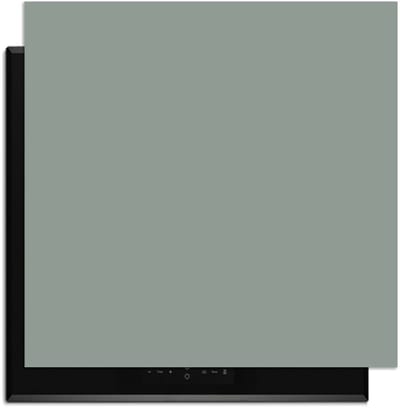 KitchenArt - Iceberg Green – Inductie Beschermer - 59x52 cm - Kookplaat Beschermer - Luxe Afdekplaat Inductieplaat - Anti-slip & Oprolbaar - Beschermmat Inductiekookplaat