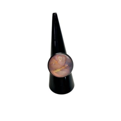 2 Love it Fantasy a - Ring - Verstelbaar in maat - Diameter 20 mm - Lila - Roze - Goudkleurig - Zwart