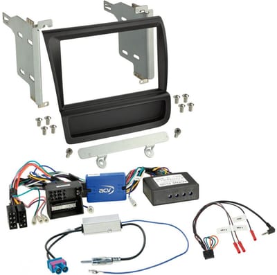 2-DIN Kit Audi R8 (42) 2006-2015 - Kleur: zwart