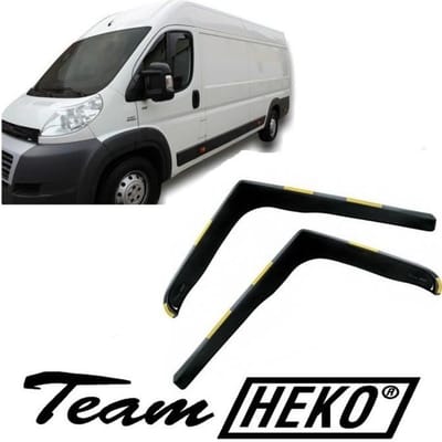 Luchtdeflectoren - J&;J AUTOMOTIVE - Heko - Getint - Voor Citroen Ducato 2006-2014 - Eenvoudige installatie