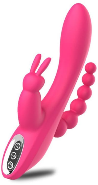 Oneay Konijnvormige vibrator voor vrouwen - een 3-in-1 vibrator die de G-spot, clitoris en vagina kan stimuleren, met meerdere vibratiestanden. Een ideaal seksspeeltje.