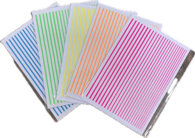 Korneliya Nailart Strip Set met 5 Neon Kleuren