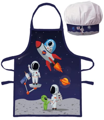 Astronaut Alien kinderschort 2-delig set