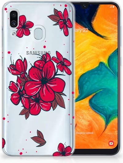 Samsung Galaxy A30 TPU Case Blossom Red