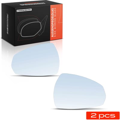 Frankberg 2x Spiegelglas Buitenspiegel Voor voor Audi A3 8V1 8VK