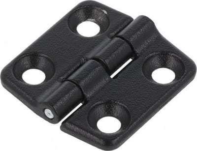 Scharnier - Zwart - 30x29mm - Verzinkt