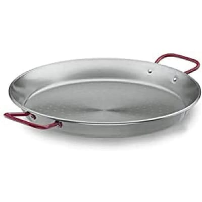 Stalen paella schaal Lacor 26 cm