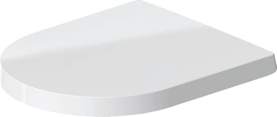 Verkorte WC-bril Compact met Softclose en RVS Scharnieren, Duurzaam Ureum Kunststof Wit