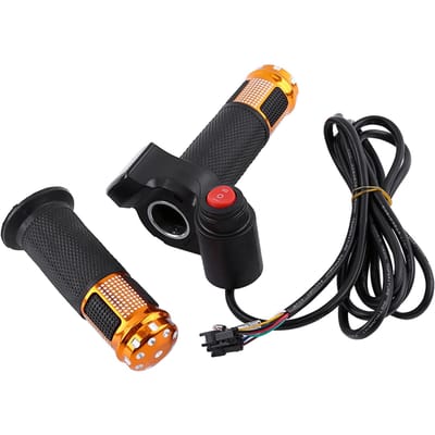 Draaihandvatten 3 Snelheden Met LED Display Scherm Handvat Voor Elektrische Fiets (blauw)