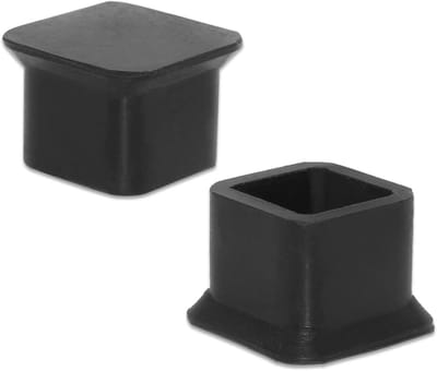 Non-slip silicone stoelbeen caps - 10 stuks - Bescherming voor vloer en meubels - 20x20mm