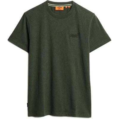 Superdry Essential Logo T-shirt Groen Grootte: S