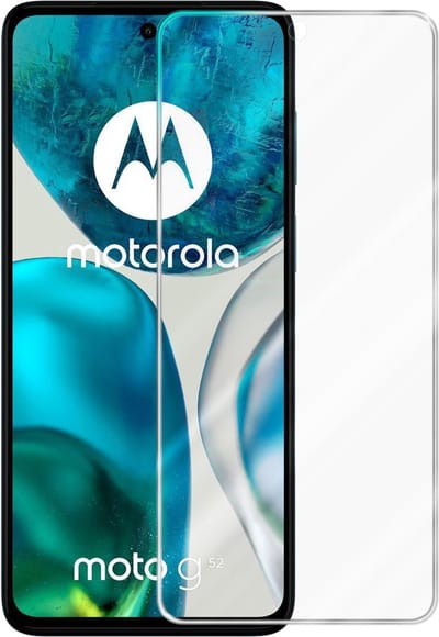 Cadorabo Screenprotector geschikt voor Motorola Moto G52 / G82 - Pantser film Beschermende film in KRISTALHELDER Geharde (Tempered) display beschermglas in 9H hardheid met 3D Touch