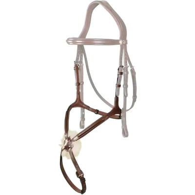Gekruiste paardenneusriem Dy'on New English Collection