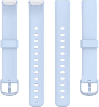 Siliconen bandje - geschikt voor Fitbit Luxe - maat M/L - lichtblauw