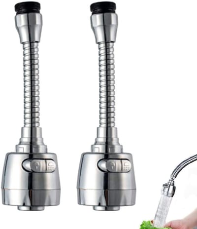 Flexibele waterbesparend beluchter met verlenging - 2 stuks