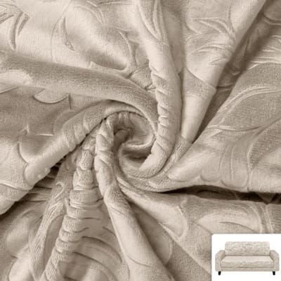 Fluwelen stoffen bankhoezen voor de woonkamer Pluche stretch bankhoes Dikke reliëf bankhoes Koude bescherming bankhoes 1 Seat 90-140cm