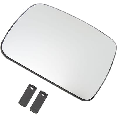 Verre de Rétroviseur Chauffant avec Supports Lentille Claire Protection UV Verre de Rétroviseur de Porte Latérale de Remplacement pour Freelander 2 white