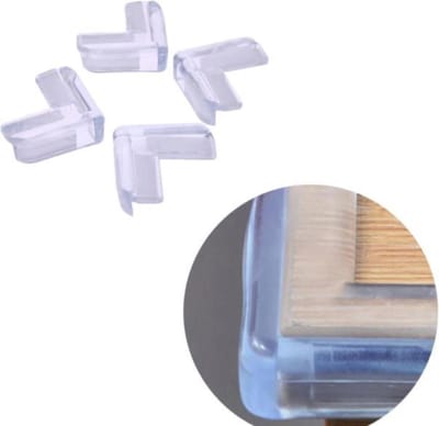 4 Stuks - Siliconen Tafel Hoekbeschermers Set - Tafelhoek Beschermers - Beschermhoeken - Veiligheid - Zelfklevende tafelhoek beschermers - Transparant – Tafelhoekjes bescherming