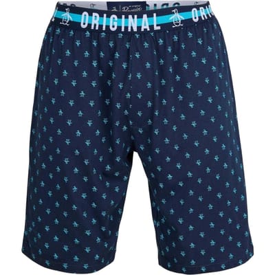 Original Penguin Pyjamashort met all-over print voor heren (Blauw)