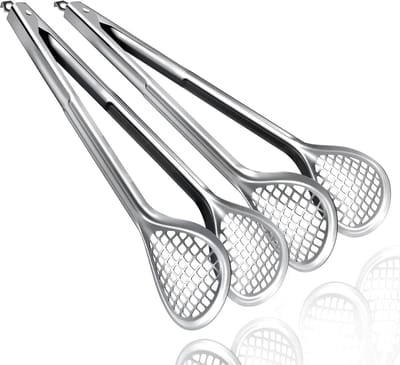 Keukentang RVS 2 Delige Set - Vleestang - BBQ Tang - Met ophangoog - Keukengerei - Keukengadget - Vaatwasser bestendig