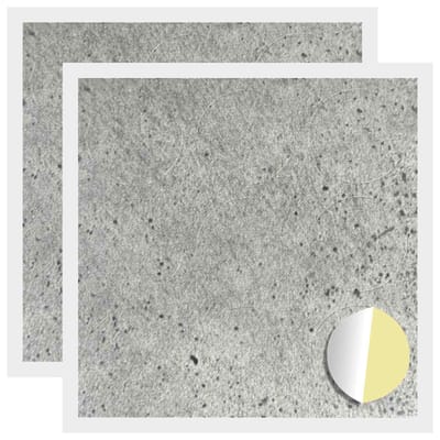 vidaXL - Zelfklevende - schroefcover - 2 - st - Beton - Grijs - Ø - 20 - x - 0,5 - mm