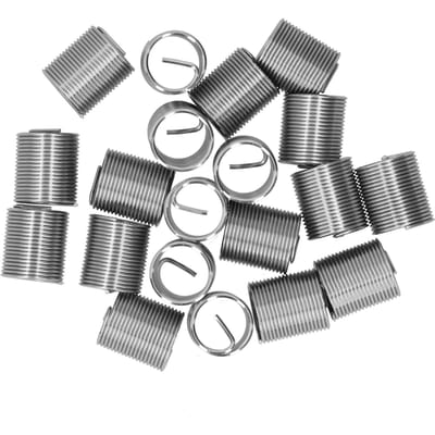 20 stuks Draadreparatie M14 x 1.25 Spiraal Cirkel Inzetstuk Verloopmoer Schroefdraad Expandeer Huls Set2D
