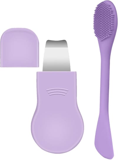 Gezichtsschraper | Poriënreiniger | Exfoliërende tool - Verwijderspatel voor kin en wangen 's ochtends en 's avonds thuis of onderweg voor vrouwen en mannen