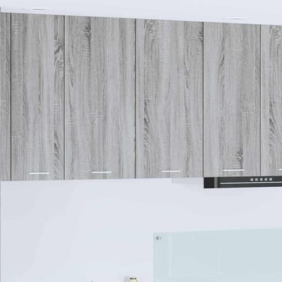 vidaXL - Hangkast - Grijs - Sonoma - 80 - x - 31 - x - 80 - cm - Bewerkt - hout