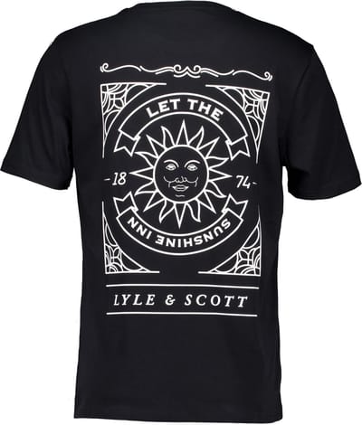 Lyle & Scott - Shirt Zwart Lyle&scott Sunshine Inn Graphic T-shirts Zwart Ts2307v