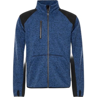 Fristads Fleece Sweatjack 7451 Prkn - Blauw/Zwart - XS