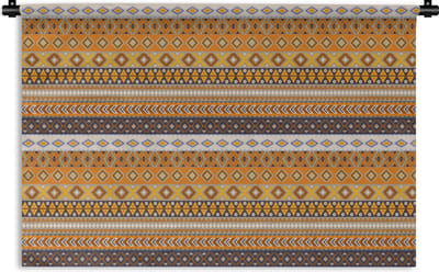 Wandkleed - Wanddoek - Patronen - Afrika - Abstract - 180x120 cm - Wandtapijt