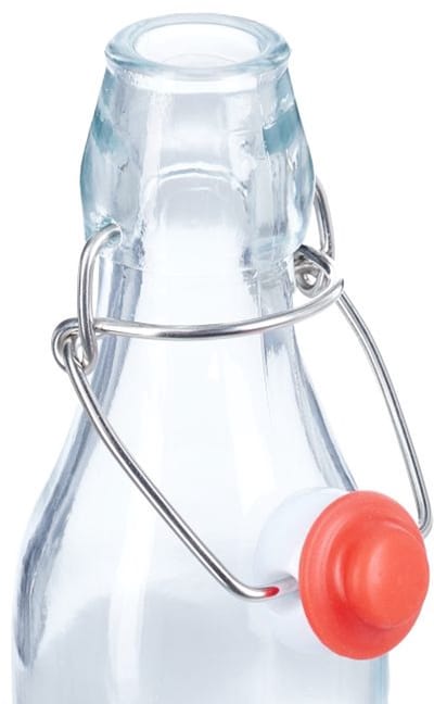 Doodadeals® Beugelflesjes 250 ml – Glazen Flessen met Beugelsluiting – Set van 6 – Met Etiketten en Stift