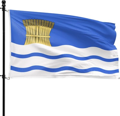 VlagDirect - Goeree-Overflakkee vlag - Gemeente Goeree-Overflakkee vlag - 90 x 150 cm.
