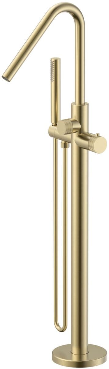 ALONI STRIA Badmengkraan – Vrijstaand – Thermostatisch – Geborsteld Goud