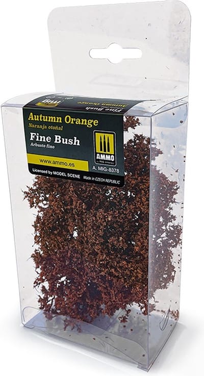 AMMO by Mig Jimenez Modelbouwdecoratie - MIG 8378 Fine Bush - Autumn Orange Vegetation Kunstgroen