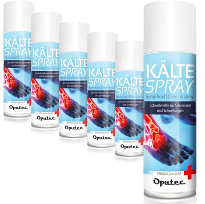 Oputec 6 x 400ml coldspray klassiek – koelspray sportspray – medisch hulpmiddel – voor sportblessures