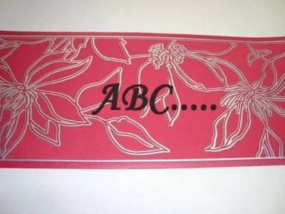 Breed behangrand bladeren rood 720334