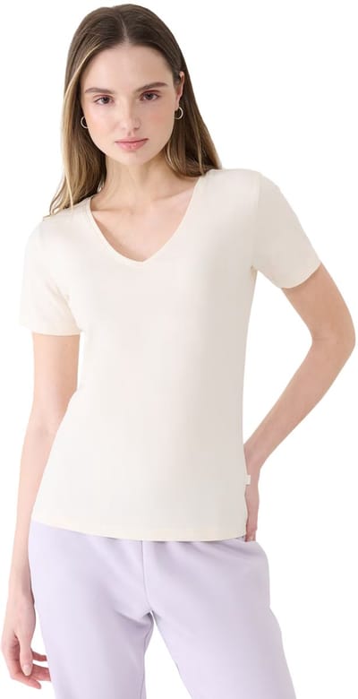 4F T-shirt Dames Gebroken Wit - Maat L