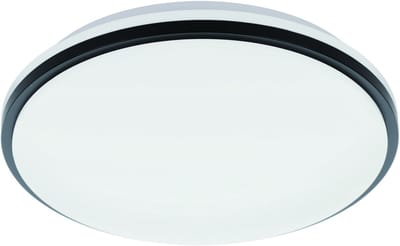 EGLO Pinetto Plafondlamp - LED - Staal|Kunststof - Zwart|Wit