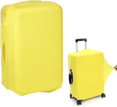 1 stuk Gele Koffer Beschermhoes, Elastische Koffer Cover, Krasbestendige Reisaccessoires voor Bagagebescherming