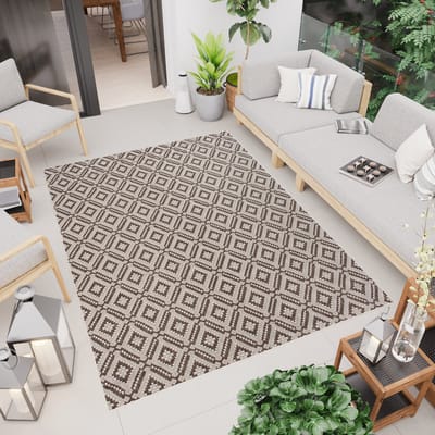 Tapiso Capri Vloerkleed Woonkamer Indoor Outdoor Tapijt Binnen Tuintapijt Maat- 80x150
