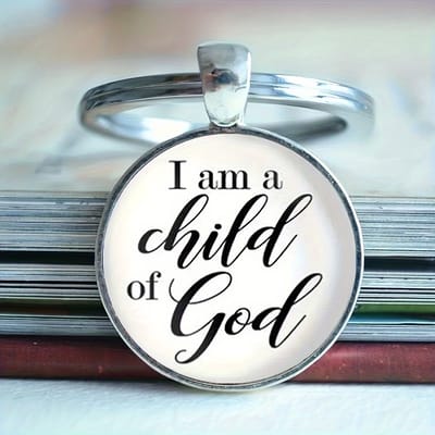 VANDAAG VERZONDEN - Sleutelhanger - Child of God - Christelijk - Bijbeltekst