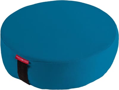 Yoga Meditatie Kussen - Ronde Bolster - Diepere Meditatie - Gevuld met Boekweitdoppen - 41 x 41 cm - Blauw