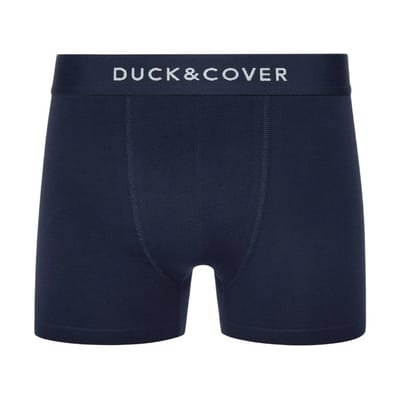 Duck and Cover Mannen Sagnet Boxer Shorts (Verpakking van 3) (Blauw/Wit/Grijs)